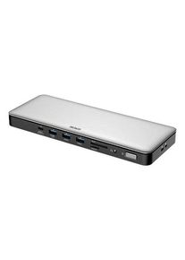 Deltaco USB-C dock triple 2x HDMI/DP USB-C/USB-A/RJ45/S