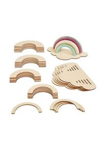 Colorations - Make and Decorate your Own Wooden Rainbow Set of 6