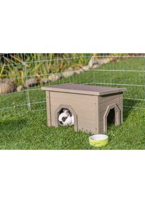 Trixie Kleintierhaus Kaninchen Meerschweinchen Grau-Gr&uuml;n 40x20x28cm