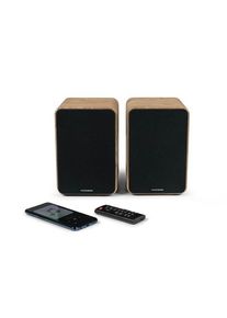 Thomson WS602DUO Bookshelf Speaker Set - Wood