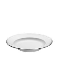 Pillivuyt Bistro Plate deep Dia 23 cm White/Silver
