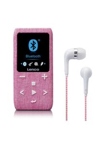 Lenco Xemio-861PK - MP3/MP4 Player with Bluetooth® 8GB Micro SD Card - Pink - MP3 Spieler 8 GB