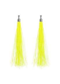 Boland - Earrings Festival Neon Yellow 20cm