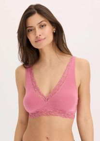bonprix Dámska Podprsenka bralette Feel Comfort z jemného materiálu (2 ks), fialová, 44/46