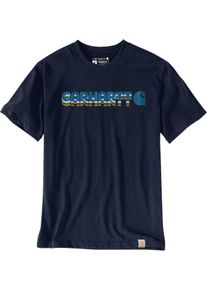 Carhartt Irvine Layered Logo, t-shirt , color: Dark Blue/Blue , size: M