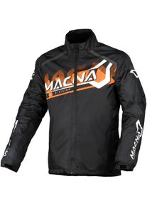 Macna Rainossi, regenjas unisex , kleur: Zwart/Oranje/Wit , maat: XXL