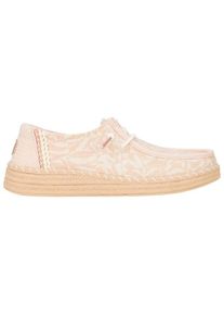 HeyDude Womens Wendy Espadrille Retro Palm Sneakers Dames (41 |beige)
