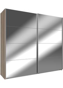 wimex Schwebetürenschrank »Easy« mit Vollspiegel in braun, Größe B/H/T: 180 cm x 210 cm x 65 cm
