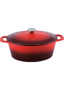 Cs Koch-Systeme Bräter »Xanten« 1 Stk. tlg. Gusseisen in rot, Größe 3,5 l + Höhe 16,5 cm