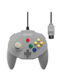 retro-bit Tribute 64 - Grey - Wired Controller - Nintendo 64