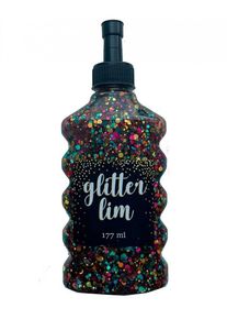 Hobby Mate Glitterlim grov glitter Clear Multicolo