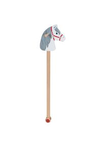 goki Wooden Hobby Horse White with Gray Mane