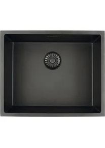 Spüle , Schwarz , Naturmaterialien , 55x45 cm , Küchen, Küchenausstattung, Küchenspülen