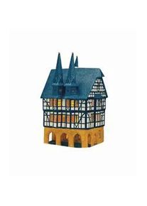 Dekohaus , Multicolor , Keramik , 11x21x14 cm , Dekoration, Dekofiguren & Skulpturen, Dekoobjekte