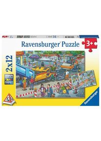 Ravensburger Straßenbaustelle