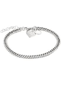 Liebeskind Berlin , Jugendliche , Armband »Schmuck Geschenk Edelstahl Armkette Herz« , silberfarben , 21 cm , Armband aus Edelstahl mit...