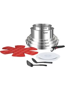 Tefal, Topf-Set &raquo;Ingenio Emotion, Topf und Pfannenset abnehmbarer Griff, stapelbar&laquo; Set, Pfannen 22/26/28cm, Kasserollen 16/20cm, Griff, Deckel, 