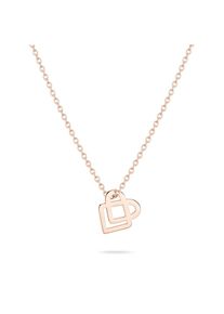 Liebeskind Berlin , Jugendliche , Kette mit Anhänger »Schmuck Edelstahl Halskette Keep Loving Herz« , roségoldfarben , Modische Halskette