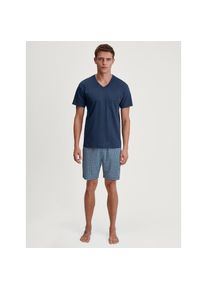 Calida , Shorty »Relax Streamline 1« 2 Stk. tlg., weich, Interlock-Qualität, kurze Ärmel , insignia blue , M (50) , M (50) , Herren Kurz-Pyjama von...