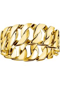 Thomas Sabo, Damen, Fingerring &raquo;Breiter Kettenglieder-Ring&laquo;, gelbgoldfarben, gelbgoldfarben, Breiter Kettenglieder-Ring Silber