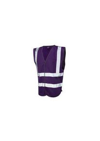 Leo Workwear Leo Workwear Purple Hi-Vis Hi Vis Vest, XL - W05-PR-XL
