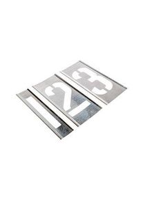 AT Brown AT Brown 13 Piece Zinc Stencil Numbers, 102mm Character Height - 100131