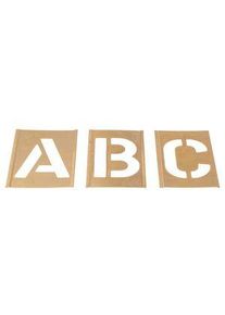 AT Brown AT Brown 30 Piece Brass Stencil Letters, 76mm Character Height - 175303