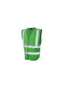 Leo Workwear Leo Workwear Green Hi-Vis Hi Vis Vest, L - W05-GN-L