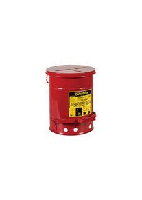 Justrite Justrite Oily Waste Cans 900 Justrite flammable waste can 52L Red Flip Steel Flammable Waste Can - JCN09500RD