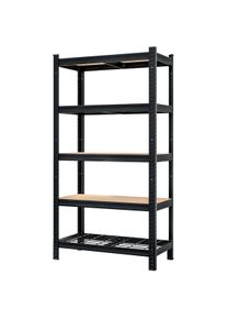 Monzana Schwerlastregal Premium Schwarz 180x90x40cm 875kg
