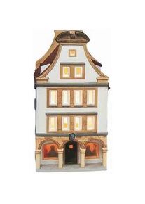 Dekohaus , Multicolor , Keramik , 14x10x21 cm , Dekoration, Dekofiguren & Skulpturen, Dekoobjekte