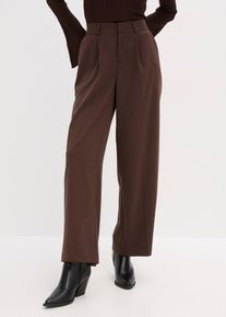 bonprix Femei Pantaloni marlene, maro, 36