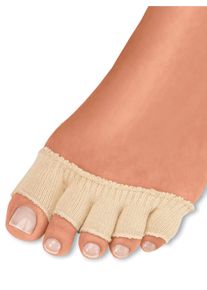 Damen Zehensocken in beige ,Gr&ouml;&szlig;e Packung (2 Paar), WITT, 37% Viskose, 36% Baumwolle, 14% Polyester, 7% Polyamid, 6% Elasthan