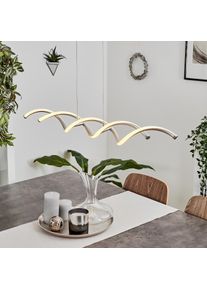 hofstein Galette Hanglamp LED Nikkel mat, 1-licht