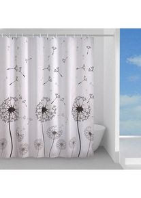 Gedy Duschvorhang schwarze Blume 180x200 cm