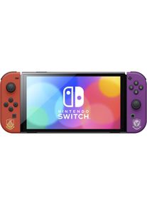 Nintendo Switch (OLED-Modell) Pokémon Karmesin & Purpur-Edition, Spielkonsole, Rot, Schwarz