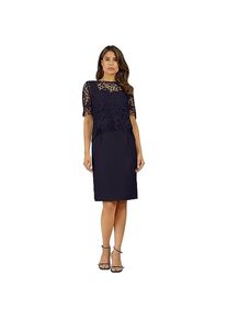 Apart Fashion, Damen, Kleider, Abito con Fodera e Giacca di Pizzo, Blau, (38)