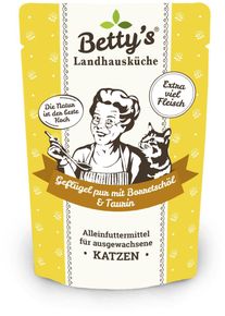 Bettys Landhausk&uuml;che Cat Nassfutter mit Gefl&uuml;gel pur & Borretsch&ouml;l, 12x100g