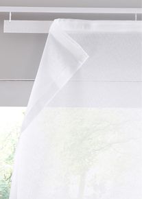 bonprix Perdea tip panou Sable cu ușor luciu (set/1 buc.), alb, Î/Lă: 175x57 cm