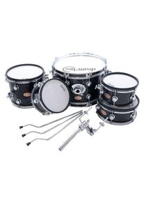 drum-tec Jam 5-piece Shell Set (black sparkle finish) used
