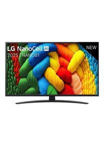 LG 43" Flachbild TV LED 4K 43NANO81A6A Nano81 Series - 43" LED-backlit LCD TV - 4K