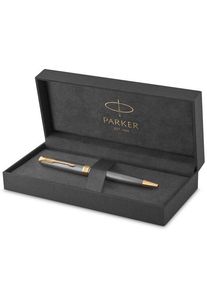 Parker Sonnet Kugelschreiber | Chiselled Silver | Mittlere Spitze | schwarze Tinte | Geschenkbox