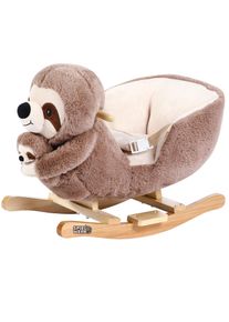 Deuba Balancín de madera perezoso con bebé para niños