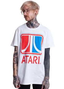 Atari - Retro White - T-shirt - biały - S - 100% bawełna,Golf