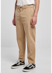 Urban Classics - Cropped Chino Unionbeige - Byxor - beige - W38 - 98% bomull, 2% elastan