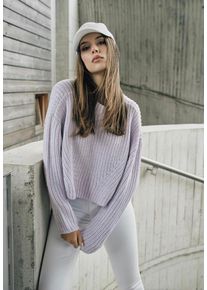 Urban Classics - Ladies Wide Oversize Soft Lilac - Pullover - lila - XL - 100% polyakryl,Stickat