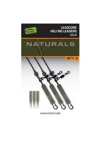 Fox Naturals Leadcore Heli Rig Leaders x 3 Karpfen-Zubehor | Karpfenangeln Zubehör