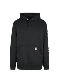 Carhartt Sleeve Logo Hooded Sweatshirt Hoodie Men (L, black)
