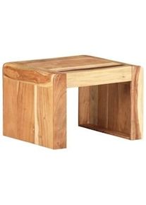 vidaXL Mesa auxiliar de madera maciza de acacia 43x40x30 cm