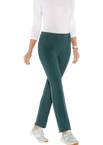 Dames Thermobroek van flanelstof petrol Maat 38